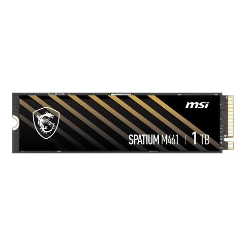 MSI 1TB SPATIUM M461 NVME M.2 SSD R:5000 W:3200,PCIe 4.0,3D NAND,Gen4